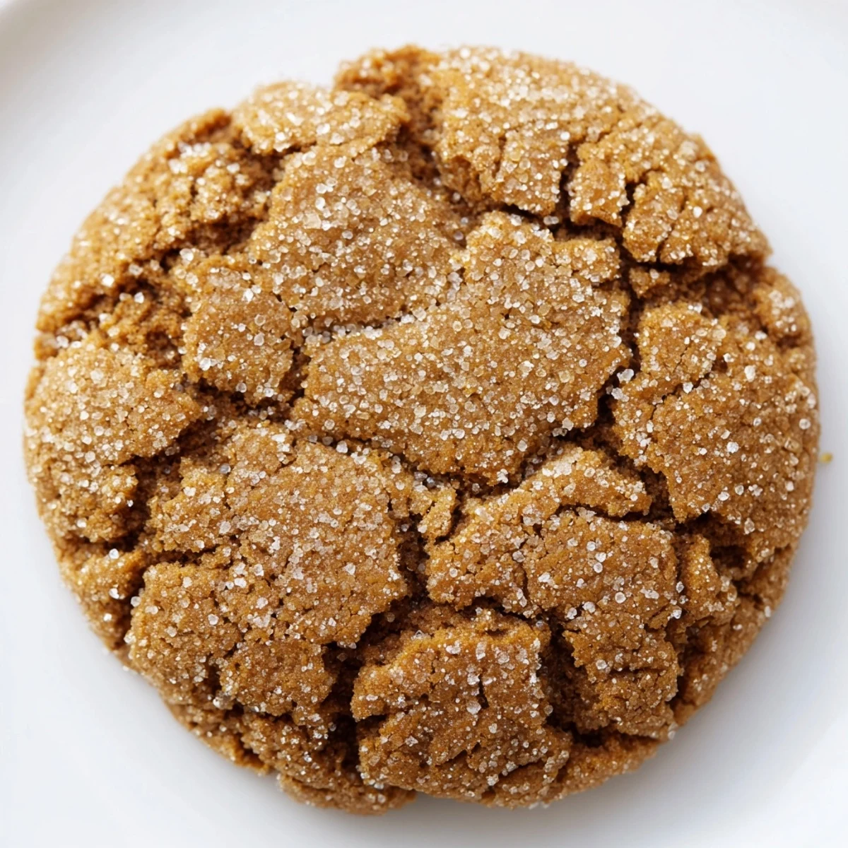 Freshly rolled Soft Molasses and Ginger Cookies dough balls coated in sparkling sugar before baking.