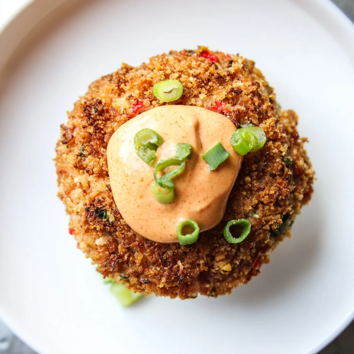 Freshly fried Spicy Tuna Cakes with Sriracha Mayo are golden and crisp, resting on a plate beside a zesty dipping sauce and fresh lime wedges.