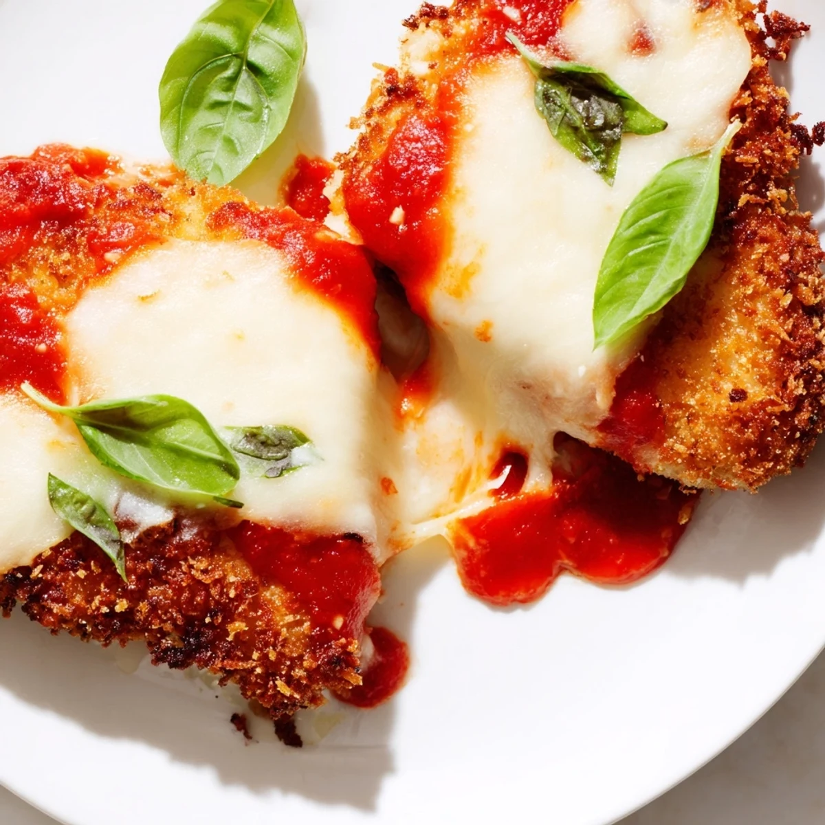A serving of Chicken Parmesan Pizza sliced on a wooden board, alongside a green salad and a glass of red wine for a complete meal.
