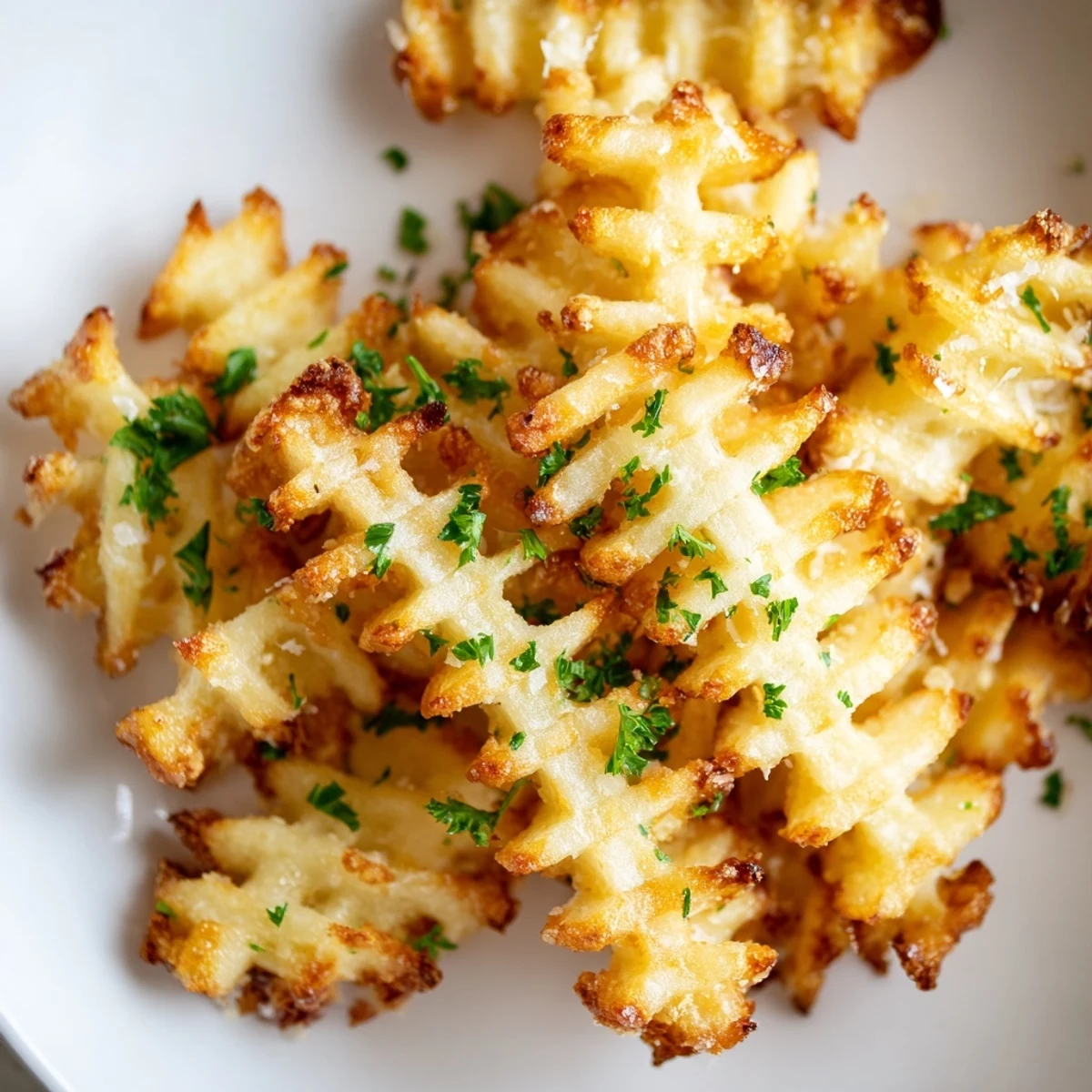 Golden, crunchy Crispy Mashed Potato Fries served beside a small bowl of creamy dipping sauce.