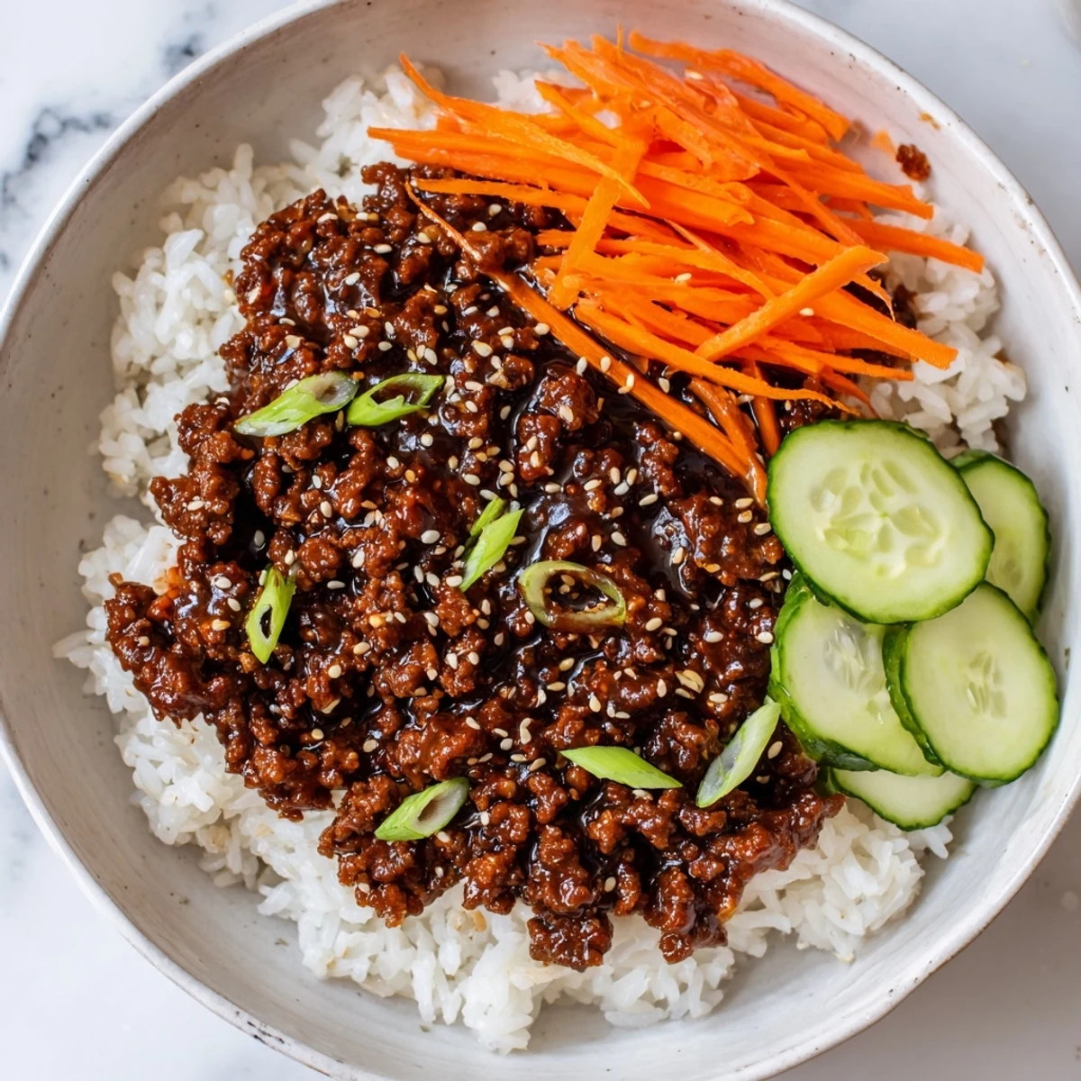 Asian Korean Beef Bowls