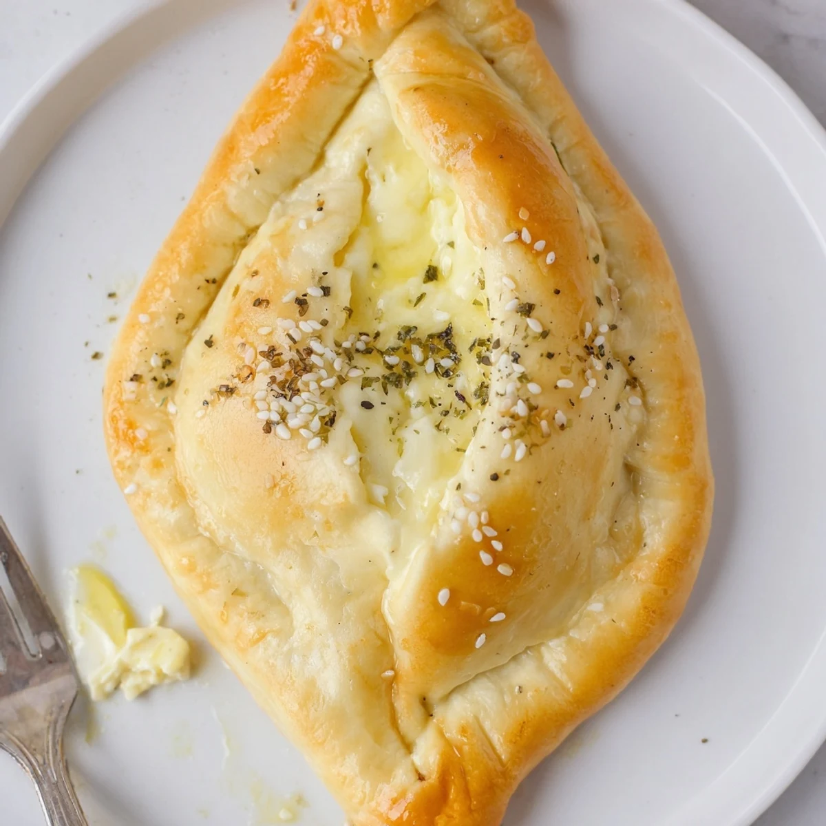 Cheese Fatayer Recipe served steaming beside olives and fresh mint for mezze