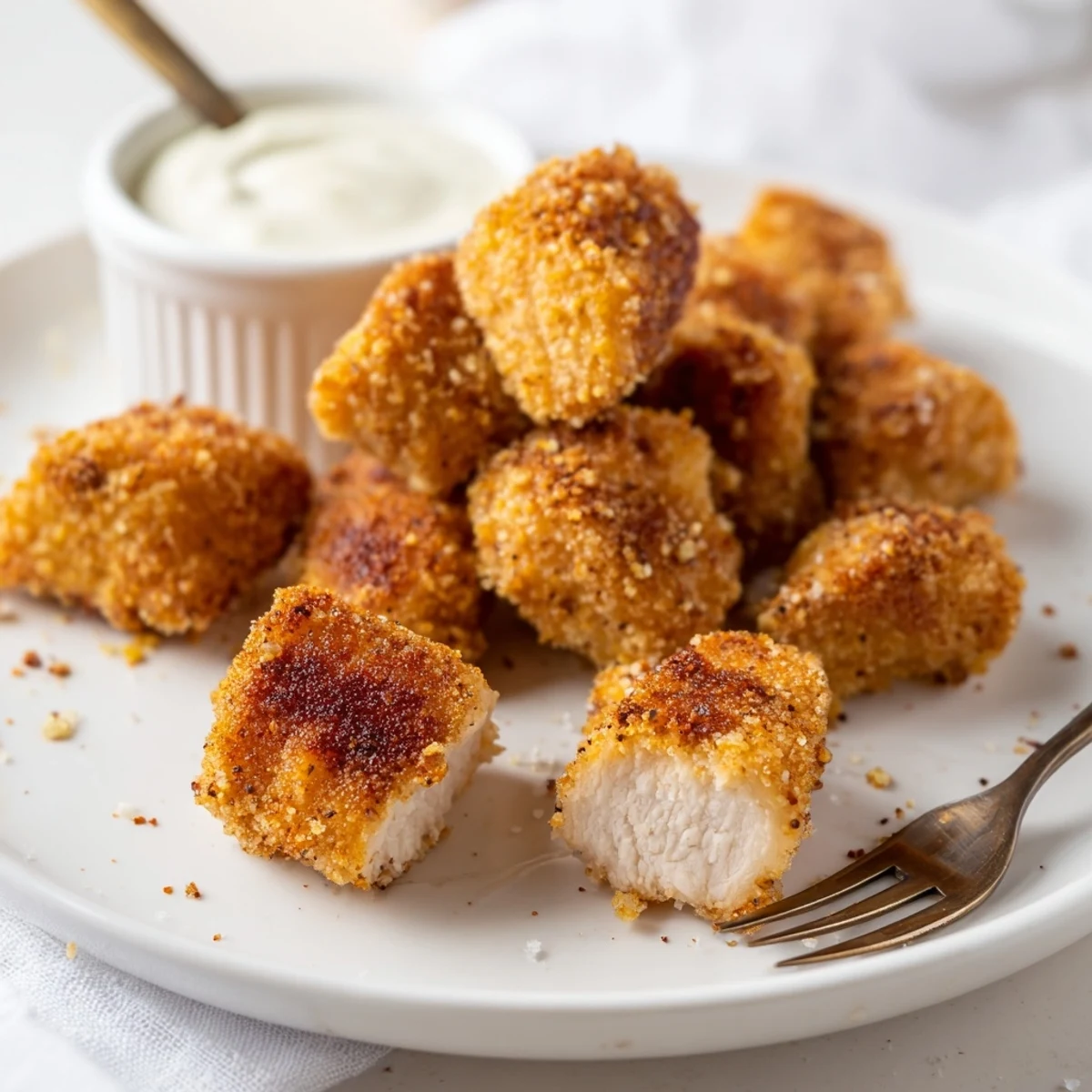 Hot, tender Chicken Bites fried to golden perfection, ideal for party snacking.