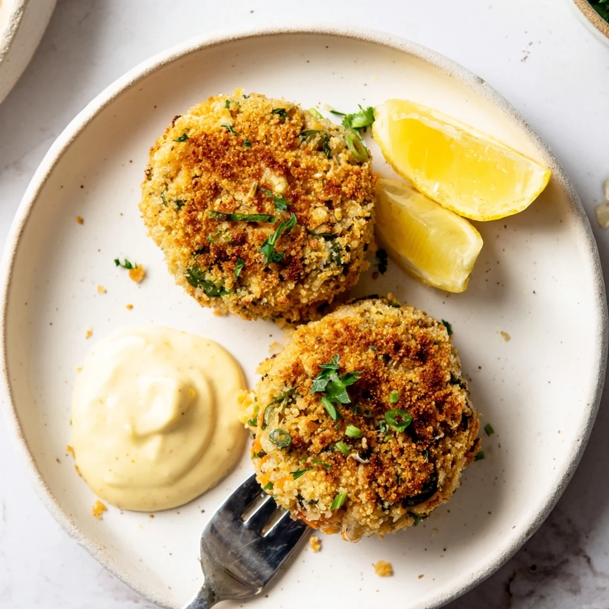 Golden pan-fried lemon garlic Alaska salmon cakes served with creamy aioli dipping sauce