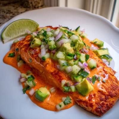 Bang Bang Salmon With Avocado
